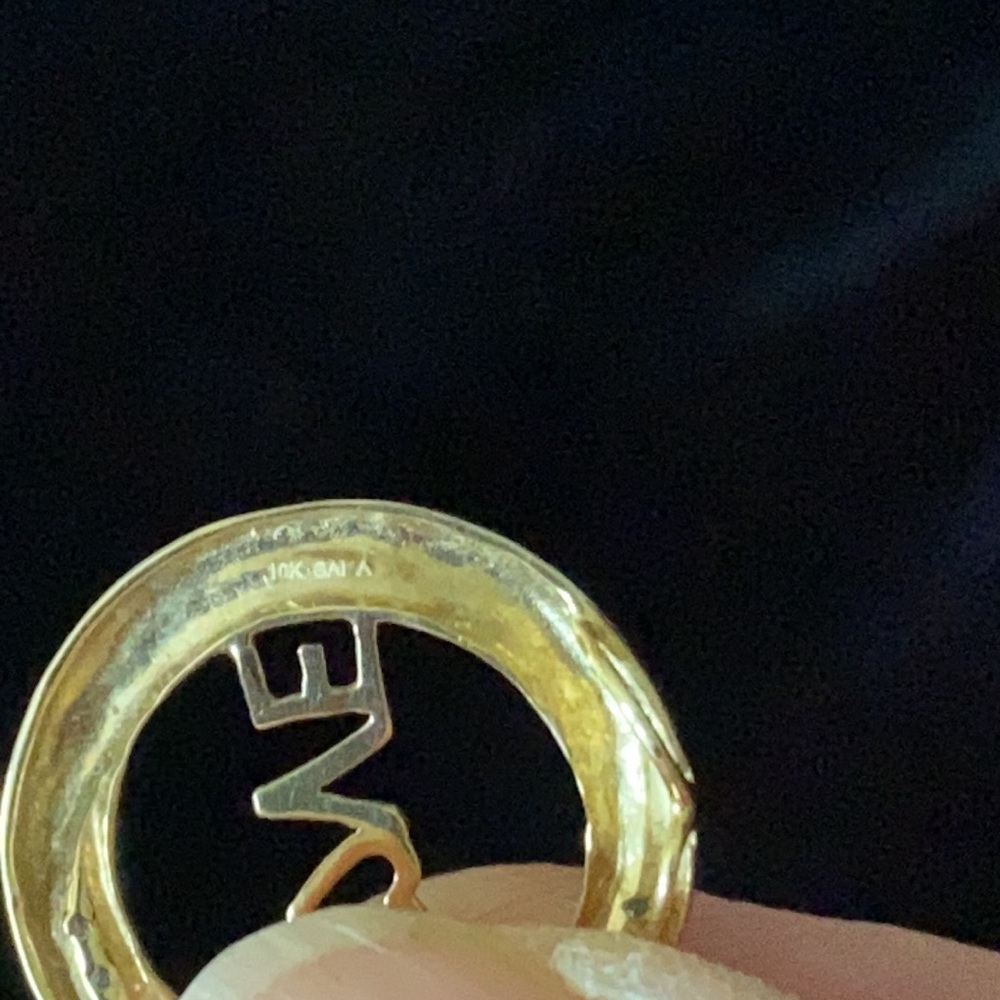 Gold and Diamond LOVE Pendant - Picture 5 of 8